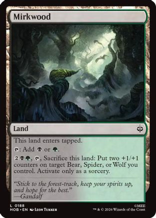 Mirkwood (HOB-188) [The Hobbit] Foil MTG Single Wizards of the Coast