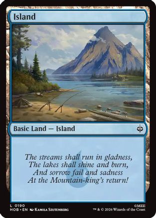 Island (0190) (HOB-190) [The Hobbit] MTG Single Wizards of the Coast