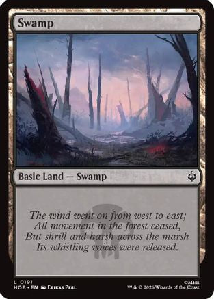 Swamp (0191) (HOB-191) [The Hobbit] MTG Single Wizards of the Coast