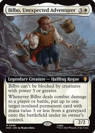 Bilbo, Unexpected Adventurer (HOC-098) [The Hobbit: Eternal-Legal] Foil MTG Single Wizards of the Coast