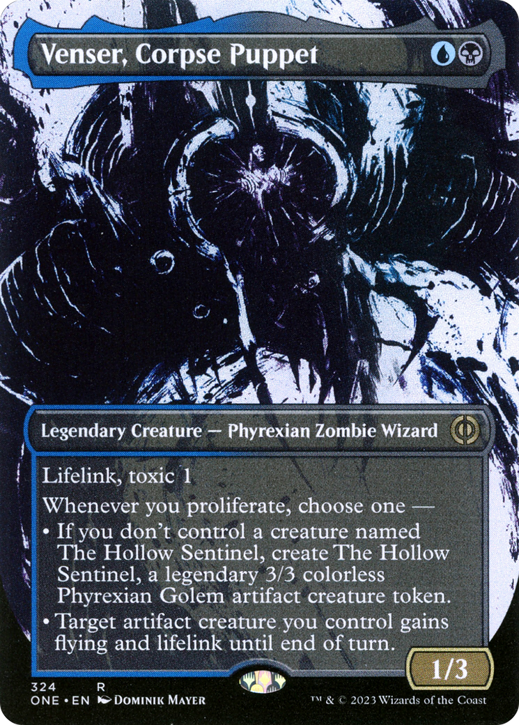 Venser, Corpse Puppet (ONE-324) [Phyrexia: All Will Be One] (Showcase) (Borderless) MTG Single Wizards of the Coast