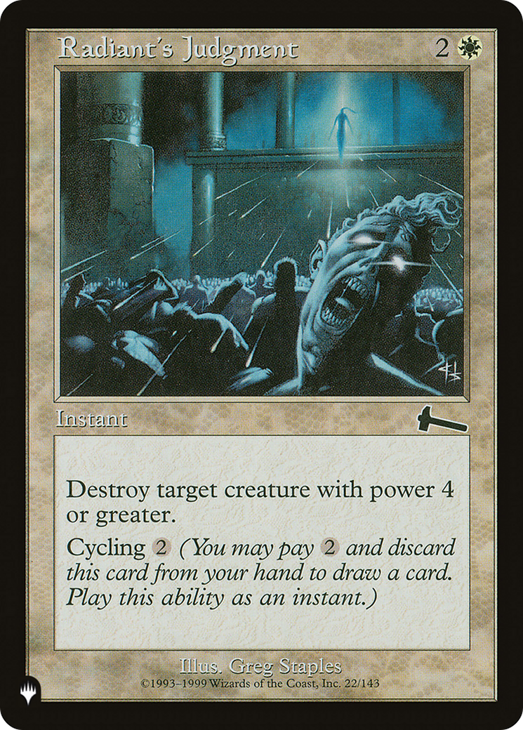 Radiant's Judgment (LIST-ULG-22) [Mystery Booster] The List MTG Single Wizards of the Coast