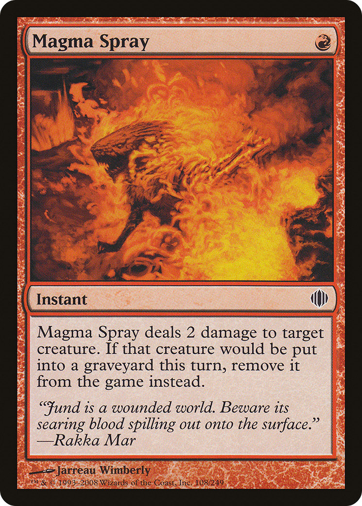 Magma Spray (ALA-108) [Shards of Alara] Foil MTG Single Wizards of the Coast