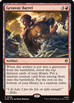 Getaway Barrel (HOB-098) [The Hobbit] Foil MTG Single Wizards of the Coast