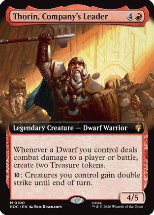 Thorin, Company's Leader (HOC-100) [The Hobbit: Eternal-Legal] MTG Single Wizards of the Coast