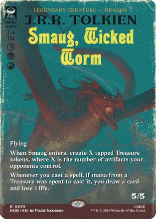 Smaug, Wicked Worm (HOB-245) [The Hobbit] MTG Single Wizards of the Coast
