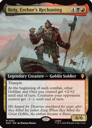 Bolg, Erebor's Reckoning (HOC-102) [The Hobbit: Eternal-Legal] Foil MTG Single Wizards of the Coast