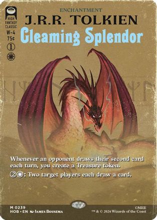 Gleaming Splendor (HOB-239) [The Hobbit] Foil MTG Single Wizards of the Coast