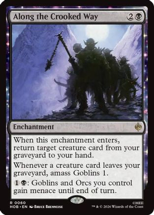 Along the Crooked Way (HOB-060) [The Hobbit] Foil MTG Single Wizards of the Coast
