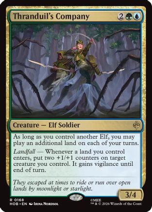 Thranduil's Company (HOB-168) [The Hobbit] Foil MTG Single Wizards of the Coast