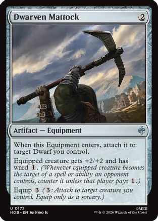 Dwarven Mattock (HOB-172) [The Hobbit] Foil MTG Single Wizards of the Coast