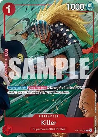 Killer (One Piece Card Game Illustration Box Vol. 8) (OP14-005) [One Piece Promotion Cards] Foil One Piece Single Bandai