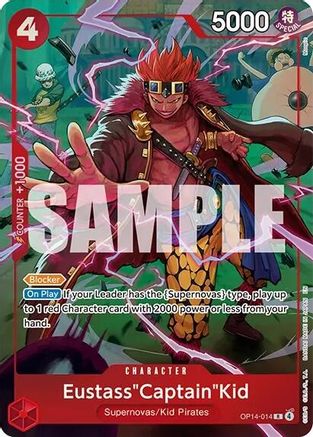 Eustass"Captain"Kid (One Piece Card Game Illustration Box Vol. 8) (OP14-014)  [One Piece Promotion Cards] Foil