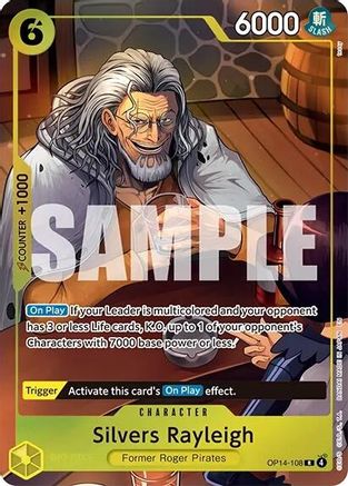 Silvers Rayleigh (One Piece Card Game Illustration Box Vol. 7) (OP14-108)  [One Piece Promotion Cards] Foil