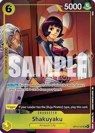 Shakuyaku (One Piece Card Game Illustration Box Vol. 7) (OP14-107)  [One Piece Promotion Cards] Foil