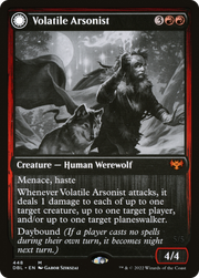Volatile Arsonist // Dire-Strain Anarchist (DBL-448) [Innistrad: Double Feature] MTG Single Wizards of the Coast