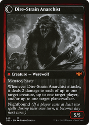 Volatile Arsonist // Dire-Strain Anarchist (DBL-448) [Innistrad: Double Feature] MTG Single Wizards of the Coast