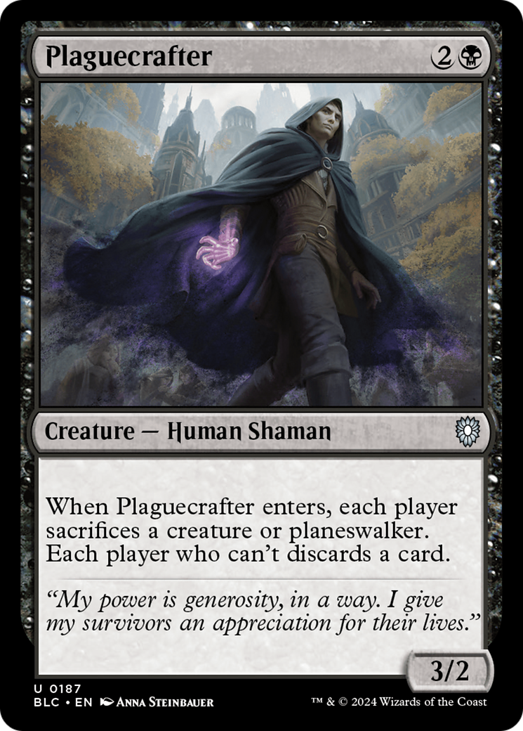 Plaguecrafter (BLC-187) [Bloomburrow Commander] MTG Single Wizards of the Coast