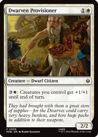 Dwarven Provisioner (HOB-009) [The Hobbit] Foil MTG Single Wizards of the Coast