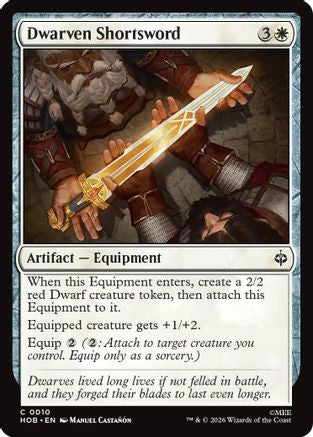 Dwarven Shortsword (HOB-010) [The Hobbit] Foil MTG Single Wizards of the Coast