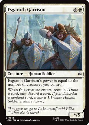 Esgaroth Garrison (HOB-013) [The Hobbit] MTG Single Wizards of the Coast