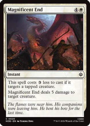 Magnificent End (HOB-020) [The Hobbit] Foil MTG Single Wizards of the Coast