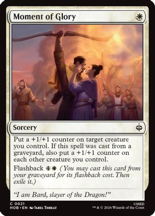 Moment of Glory (HOB-021) [The Hobbit] Foil MTG Single Wizards of the Coast