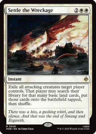 Settle the Wreckage (HOB-026) [The Hobbit] MTG Single Wizards of the Coast