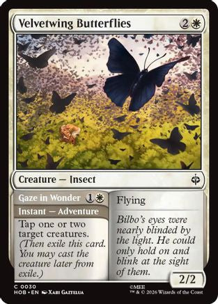 Velvetwing Butterflies (HOB-030) [The Hobbit] MTG Single Wizards of the Coast