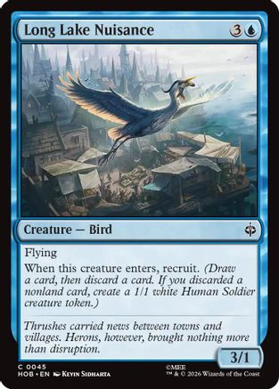 Long Lake Nuisance (HOB-045) [The Hobbit] Foil MTG Single Wizards of the Coast