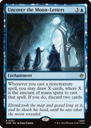 Uncover the Moon-Letters (HOB-057) [The Hobbit] MTG Single Wizards of the Coast