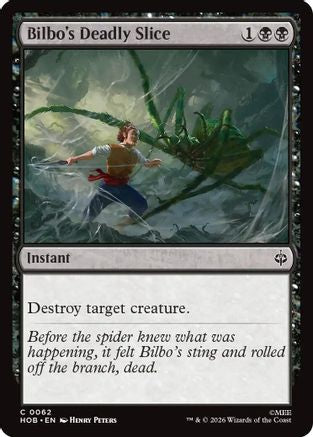Bilbo's Deadly Slice (HOB-062) [The Hobbit] Foil MTG Single Wizards of the Coast