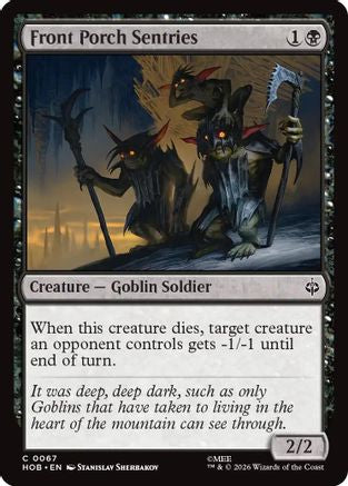 Front Porch Sentries (HOB-067) [The Hobbit] Foil MTG Single Wizards of the Coast
