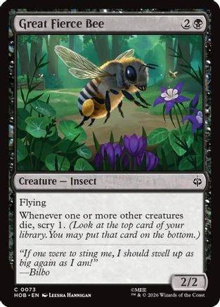 Great Fierce Bee (HOB-073) [The Hobbit] MTG Single Wizards of the Coast