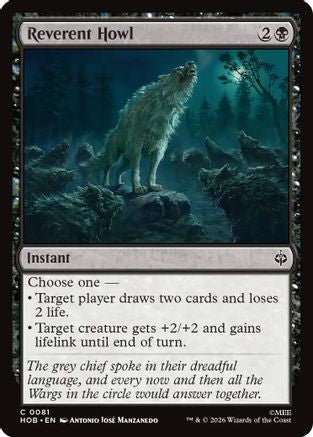 Reverent Howl (HOB-081) [The Hobbit] MTG Single Wizards of the Coast