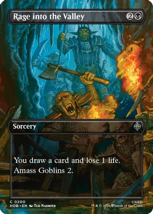 Rage into the Valley (HOB-200) [The Hobbit] Foil MTG Single Wizards of the Coast