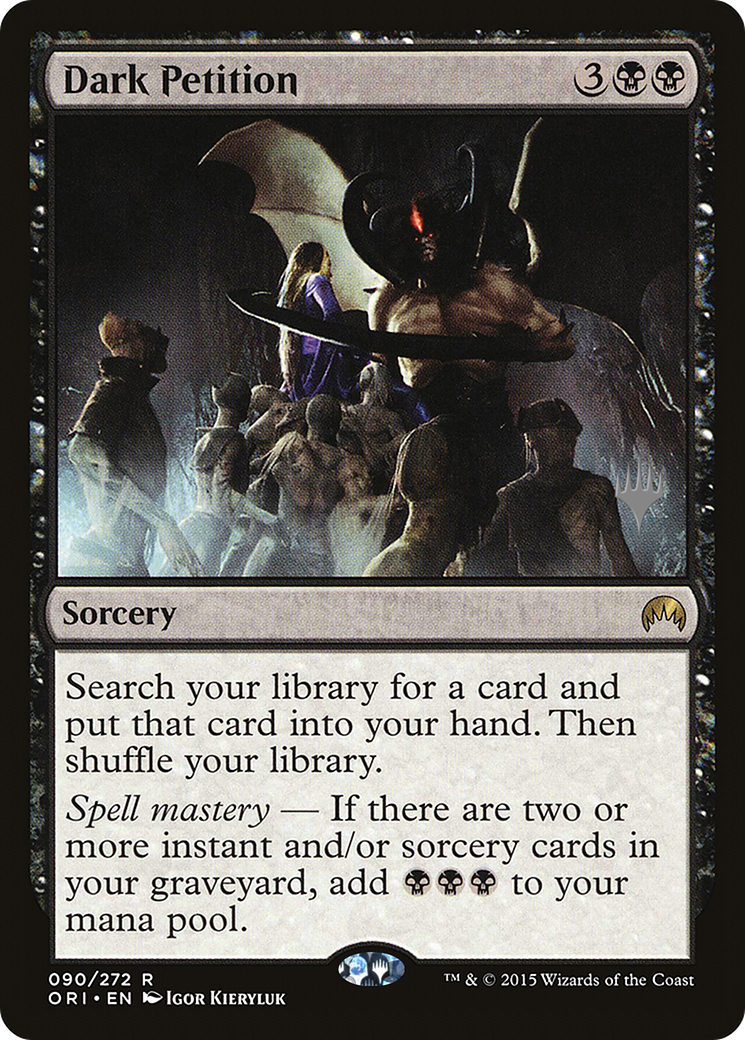 Dark Petition (PPKHM-090) [Magic Origins Promos] MTG Single Wizards of the Coast