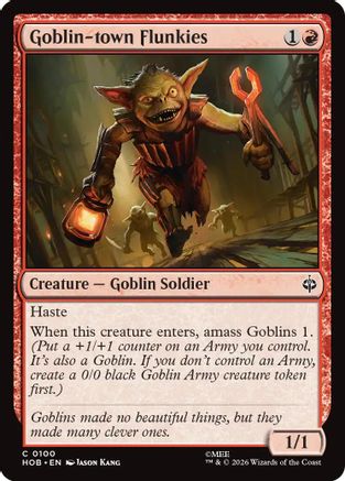 Goblin-town Flunkies (HOB-100) [The Hobbit] Foil MTG Single Wizards of the Coast