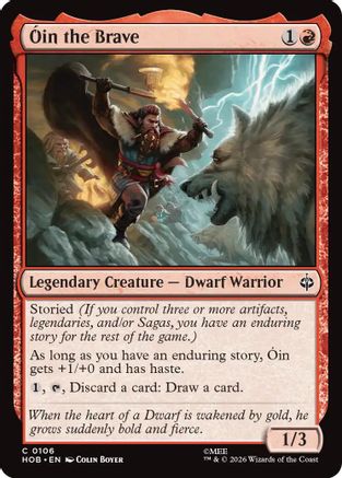 Oin the Brave (HOB-106) [The Hobbit] Foil MTG Single Wizards of the Coast