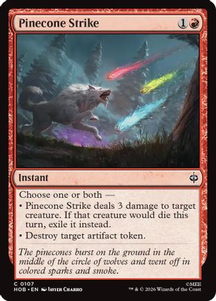 Pinecone Strike (HOB-107) [The Hobbit] Foil MTG Single Wizards of the Coast