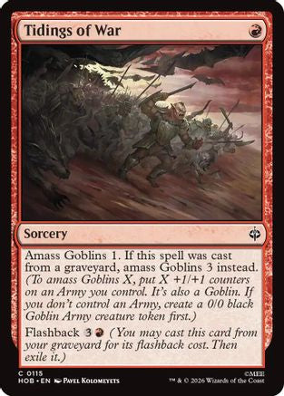 Tidings of War (HOB-115) [The Hobbit] Foil MTG Single Wizards of the Coast