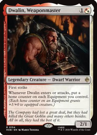 Dwalin, Weaponmaster (HOB-154) [The Hobbit] MTG Single Wizards of the Coast