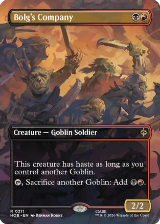 Bolg's Company (HOB-211) [The Hobbit] Foil MTG Single Wizards of the Coast