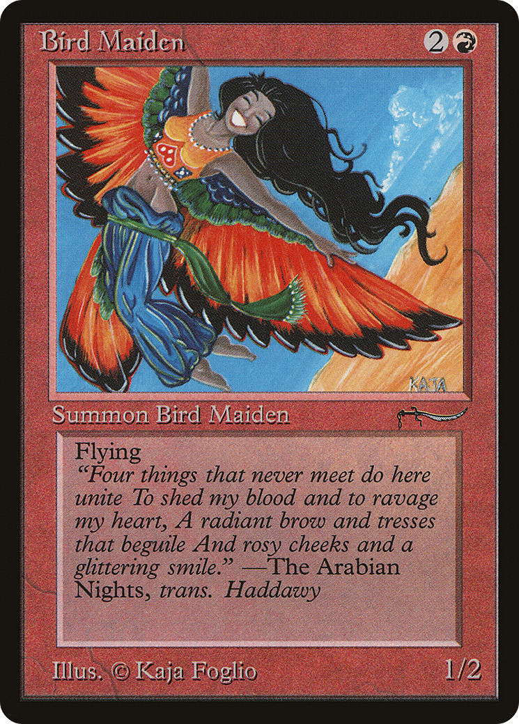 Bird Maiden (Light) (ARN-) [Oldschool] Arabian Nights MTG Single Wizards of the Coast