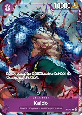 Kaido (Event Pack Vol. 9) (P-040) [One Piece Promotion Cards] Foil One Piece Single Bandai