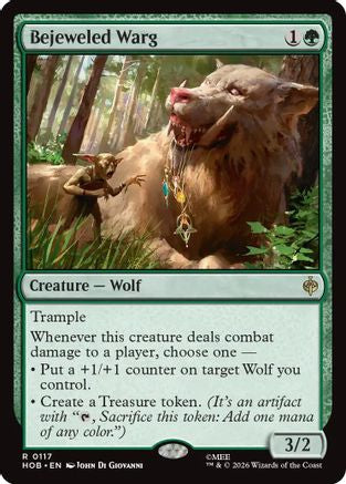 Bejeweled Warg (HOB-117) [The Hobbit] Foil MTG Single Wizards of the Coast