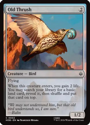 Old Thrush (HOB-002) [The Hobbit] MTG Single Wizards of the Coast