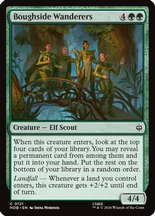 Boughside Wanderers (HOB-121) [The Hobbit] MTG Single Wizards of the Coast