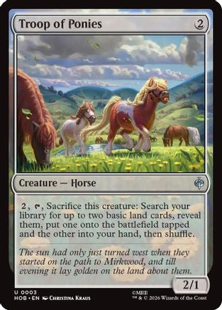 Troop of Ponies (HOB-003) [The Hobbit] MTG Single Wizards of the Coast