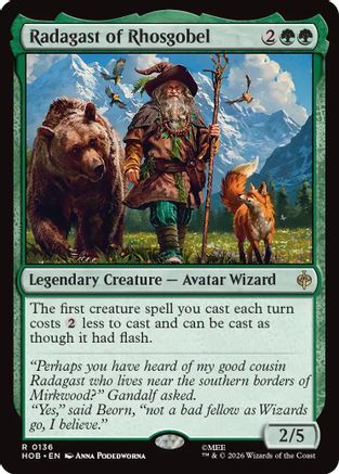 Radagast of Rhosgobel (HOB-136) [The Hobbit] MTG Single Wizards of the Coast